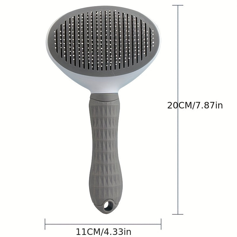 Floating Hair Removal & Cleaning Comb – Self-Cleaning Needle Brush for Cats & Dogs