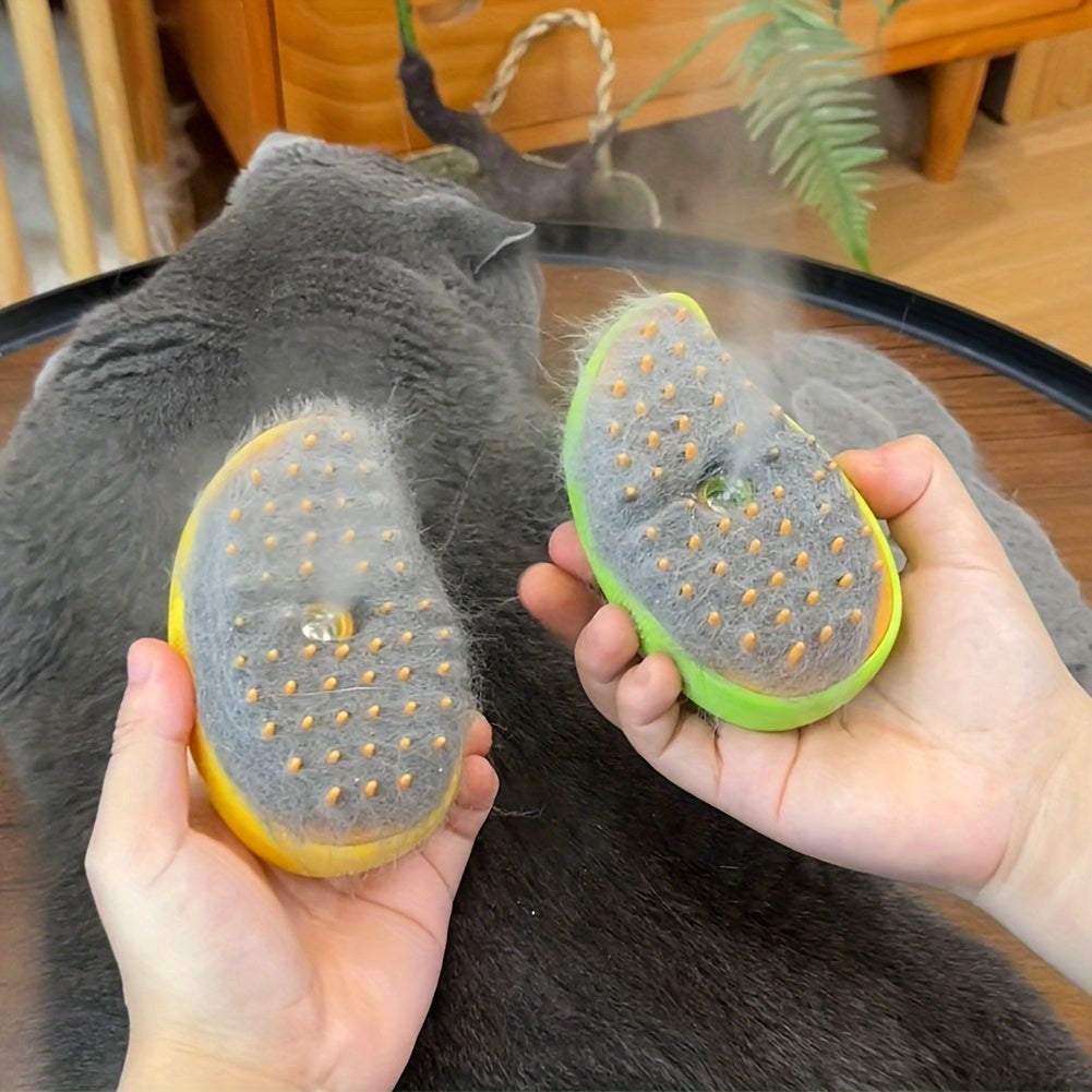 Self-Cleaning Electric Cat & Dog Grooming Comb – Steam Spray, Floating Hair Removal & Massage Brush