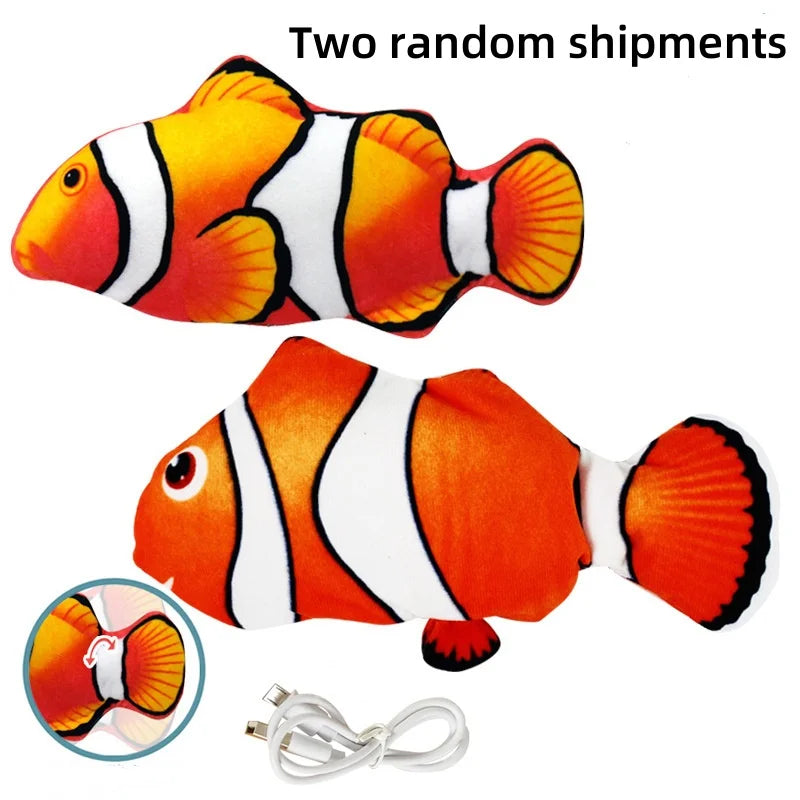Electric Flipping Fish - USB Rechargeable Interactive Motion Cat Toy
