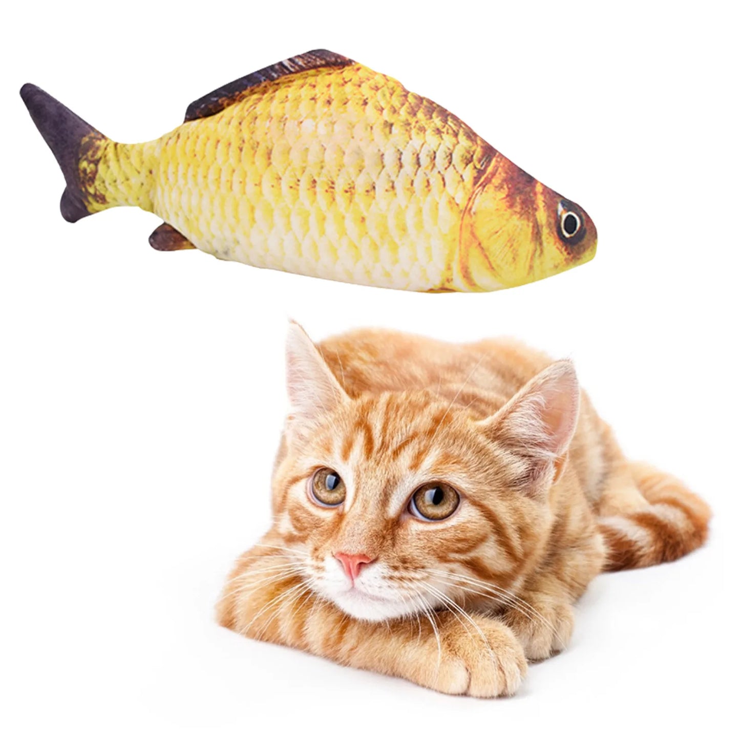 Electric Flipping Fish - USB Rechargeable Interactive Motion Cat Toy