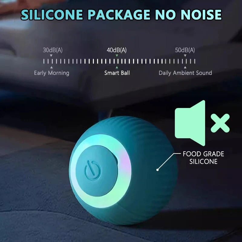 Ensemble de Balles Magiques Roulantes Intelligentes - 2 Jouets Interactifs Électroniques pour Chats