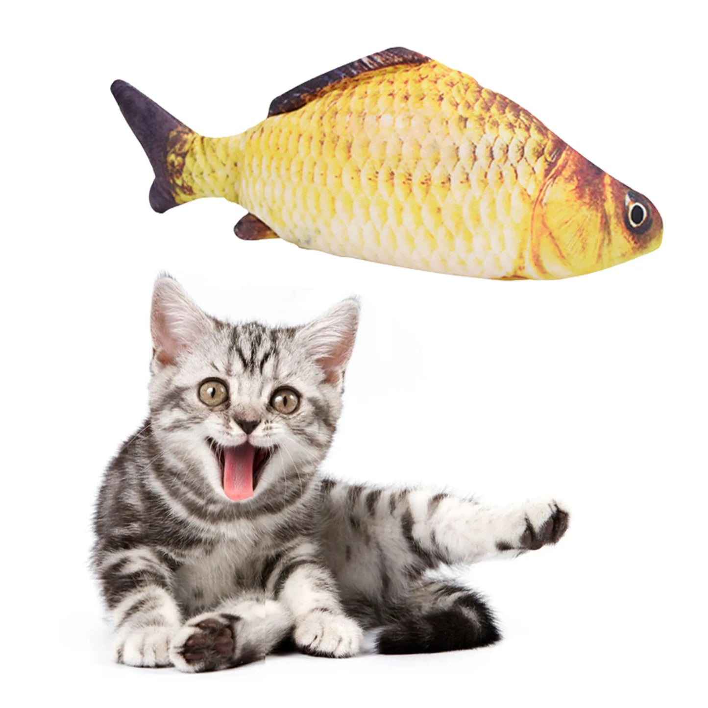 Electric Flipping Fish - USB Rechargeable Interactive Motion Cat Toy