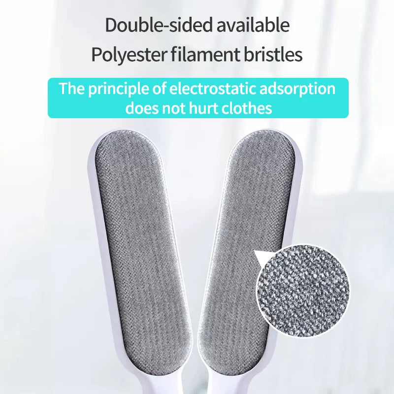 Brosse Magique Réutilisable pour Charpie et Poils - Brosse Statique Autonettoyante