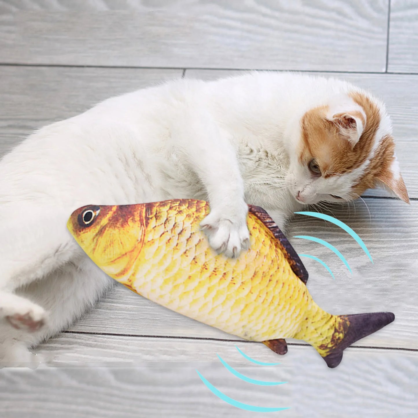 Electric Flipping Fish - USB Rechargeable Interactive Motion Cat Toy