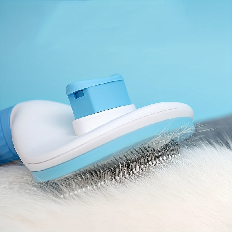 Floating Hair Removal & Cleaning Comb – Self-Cleaning Needle Brush for Cats & Dogs