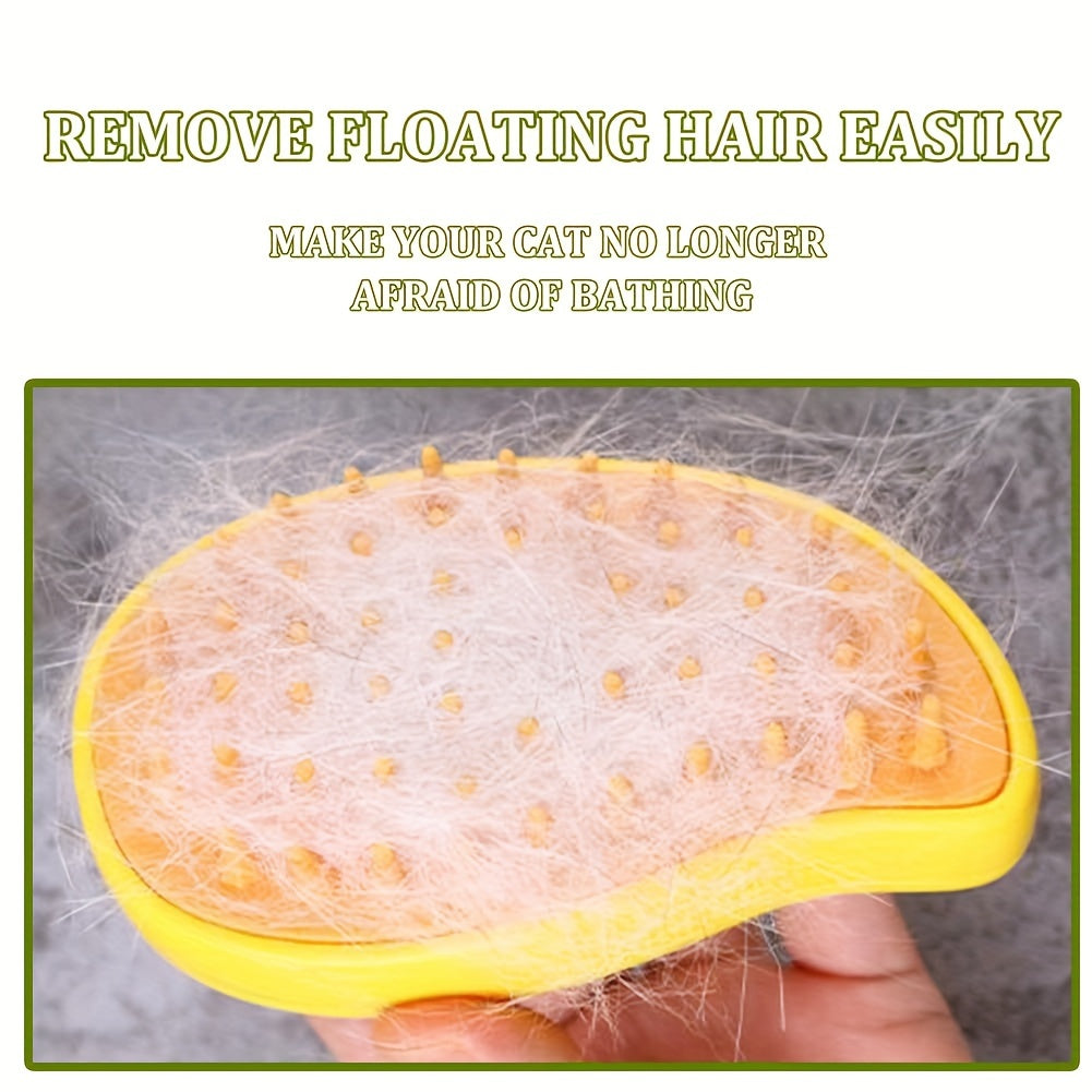 Self-Cleaning Electric Cat & Dog Grooming Comb – Steam Spray, Floating Hair Removal & Massage Brush