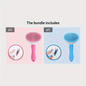 Floating Hair Removal & Cleaning Comb – Self-Cleaning Needle Brush for Cats & Dogs