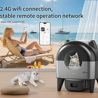 Litière Automatique Autonettoyante pour Plusieurs Chats 🐾