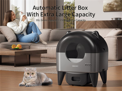 Litière Automatique Autonettoyante pour Plusieurs Chats 🐾