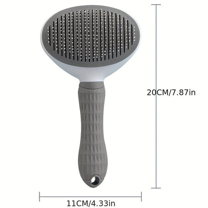 Floating Hair Removal & Cleaning Comb – Self-Cleaning Needle Brush for Cats & Dogs