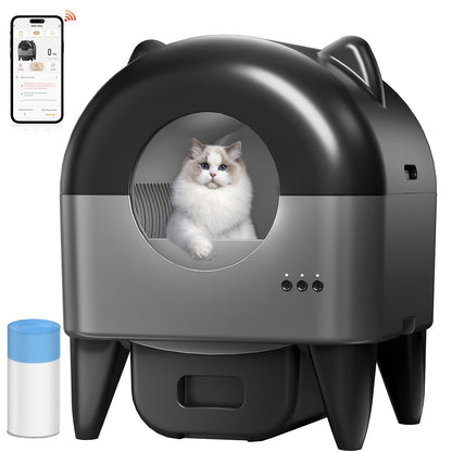 Litière Automatique Autonettoyante pour Plusieurs Chats 🐾