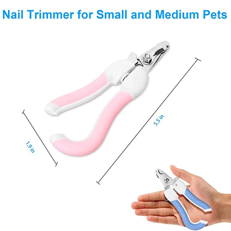 Professional Stainless Steel Pet Nail Clipper - Labor-Saving Design