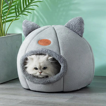 Deep Sleep Winter Pet Cave Bed - Cozy Indoor Nest