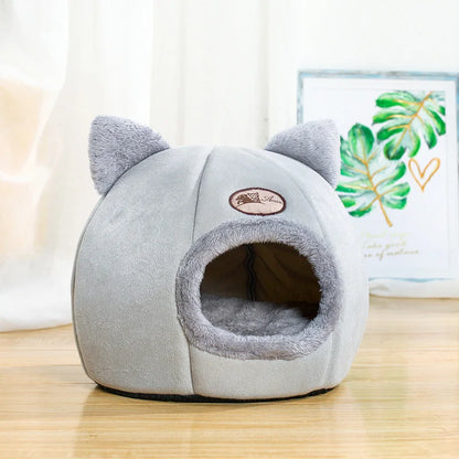 Deep Sleep Winter Pet Cave Bed - Cozy Indoor Nest