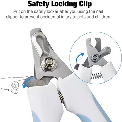 Professional Stainless Steel Pet Nail Clipper - Labor-Saving Design