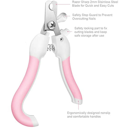 Professional Stainless Steel Pet Nail Clipper - Labor-Saving Design