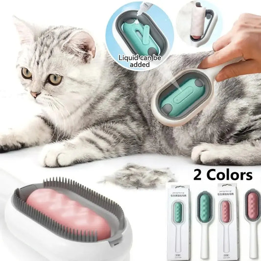 Self-Cleaning Pet Grooming Brush - Water Tank & One-Click Clean Design