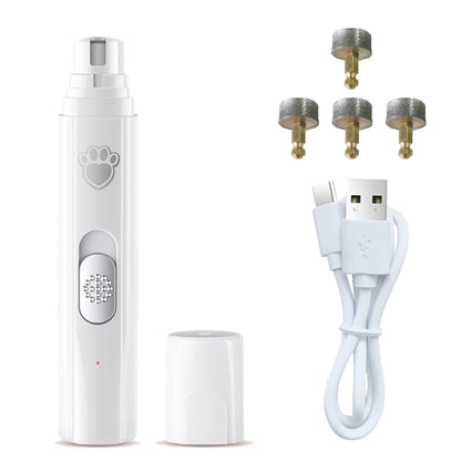 Rechargeable Pet Nail Grinder - Painless Paw Grooming Tool