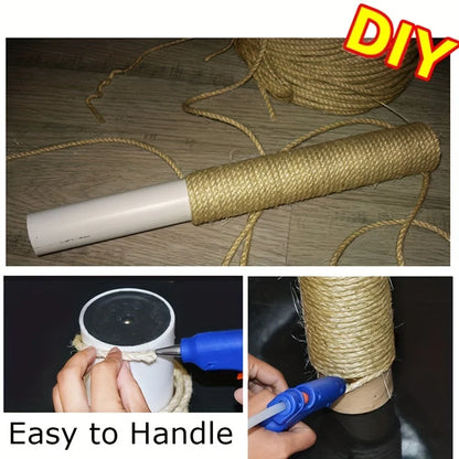 Premium Natural Sisal Rope - DIY Cat Scratching Post Material