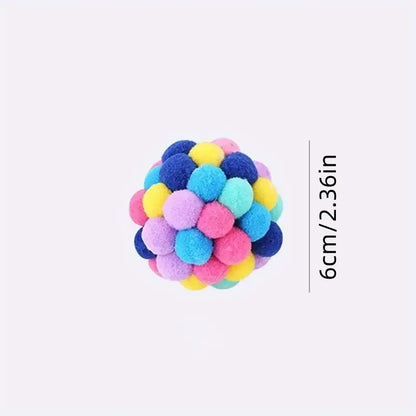 Interactive Elastic Bell Balls - Premium Plush Cat Toys (Set of 1 or 3)