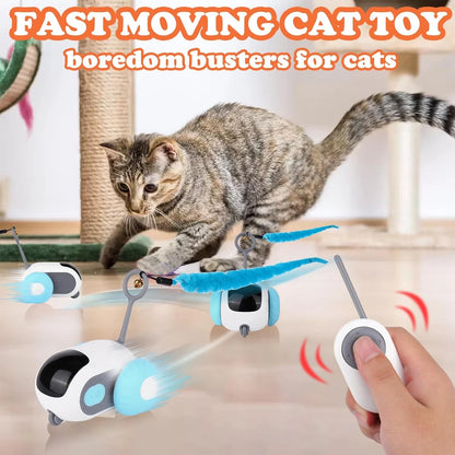 Smart Remote Control Pet Chase Car - 2-Mode Interactive Training Toy