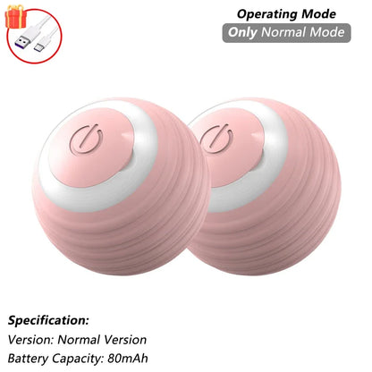 Smart Rolling Mouse Ball - USB Rechargeable Interactive Cat Toy