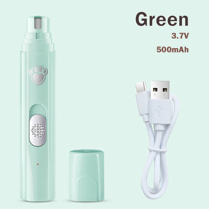 Rechargeable Pet Nail Grinder - Painless Paw Grooming Tool
