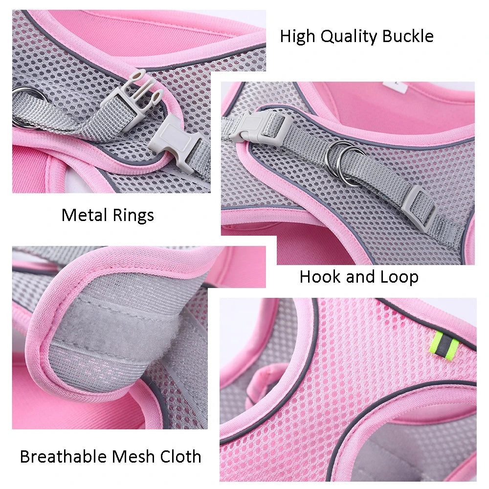 Adjustable Pet Harness & Leash Set - Safe Walking System