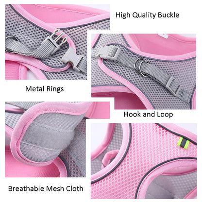 Adjustable Pet Harness & Leash Set - Safe Walking System
