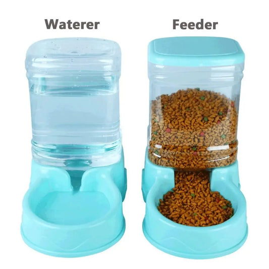 3.8L Smart Pet Water Fountain & Food Station - Dual Automatic System