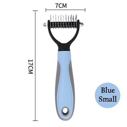 Professional Double-Action Pet Brush - Long & Short Hair Grooming Tool