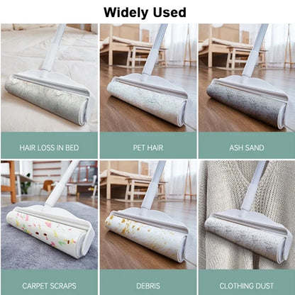 Professional Long-Handle Lint Roller - XL Pet Hair & Carpet Cleaning Tool