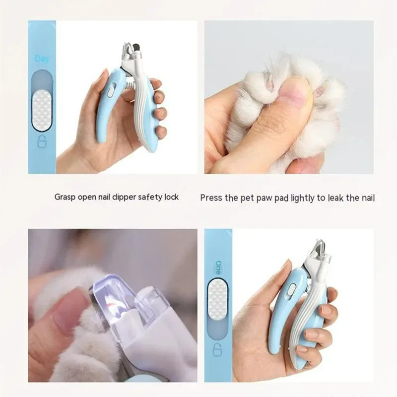 2-in-1 LED Electric Pet Nail Care Kit - Clipper & Grinder