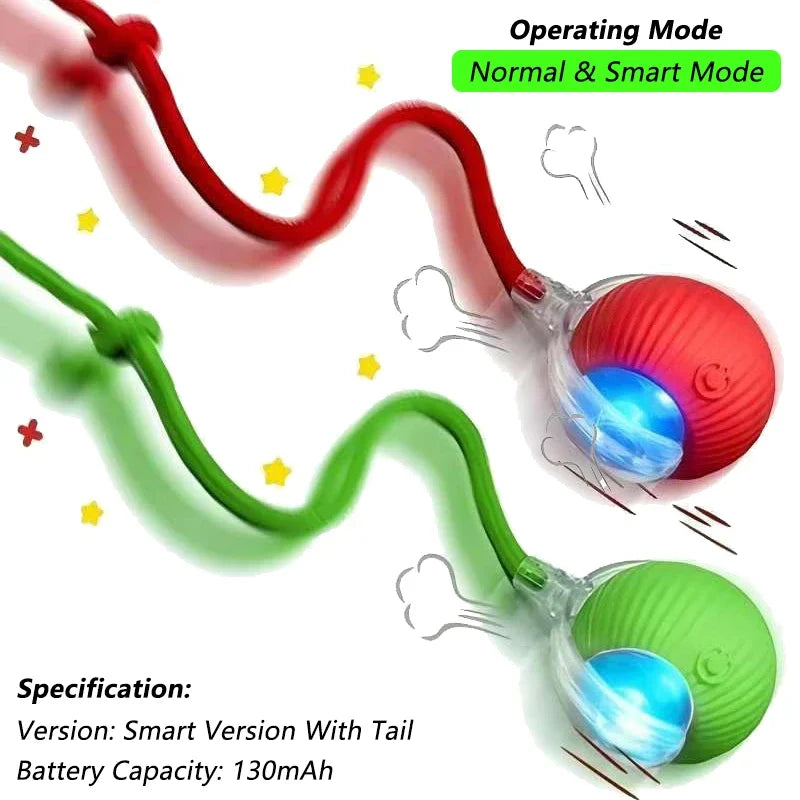 Smart Rolling Mouse Ball - USB Rechargeable Interactive Cat Toy