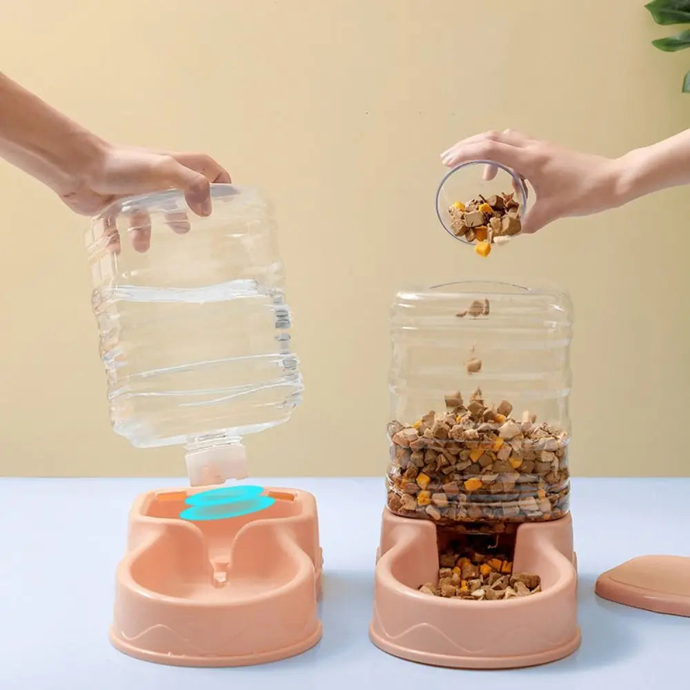 3.8L Smart Pet Water Fountain & Food Station - Dual Automatic System