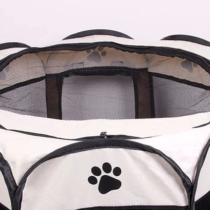 Portable 8-Sided Pet Playpen - Foldable Outdoor Fence