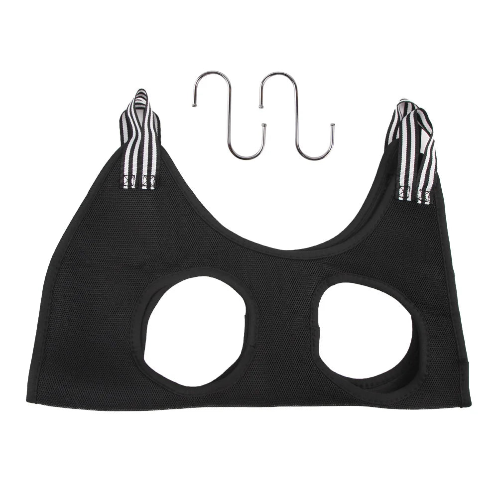 Cat Grooming Hammock - Anti-Scratch Restraint System for Safe Nail Trimming