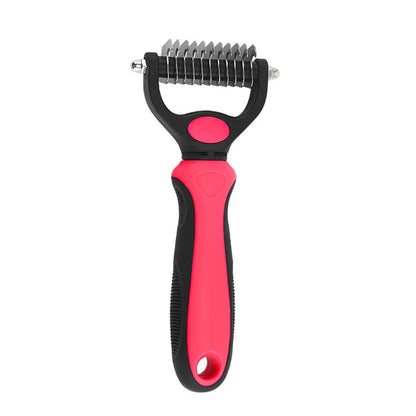 Professional Double-Action Pet Brush - Long & Short Hair Grooming Tool