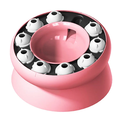 Interactive Slanted Cat Slow Feeder Bowl - Healthy Digestion Design