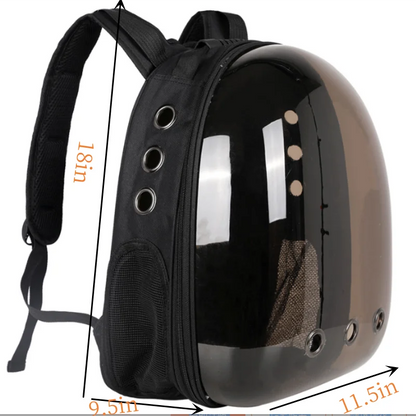 Space Capsule Pet Carrier Backpack - Transparent Bubble Design