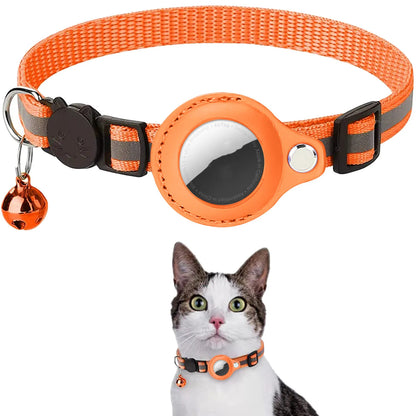 AirTag Pet Collar with Protective Case - Reflective Anti-Lost Design