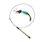 Interactive Bird Wand - Suction Cup Feather Teaser with Bell