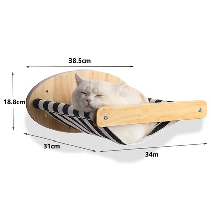 4-Step Wall-Mounted Cat Climbing Stairway - Sisal Scratch Posts
