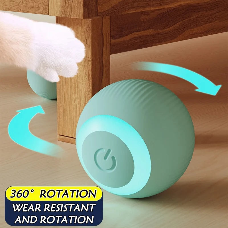 Smart Rolling Magic Ball Set - 2PC Electronic Interactive Cat Toy