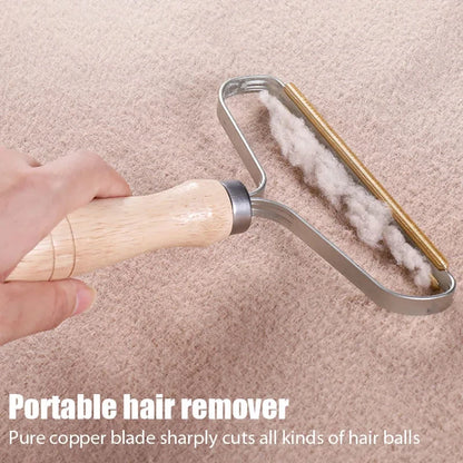 Portable Pet Hair Scraper - Manual Lint & Hair Removal Tool