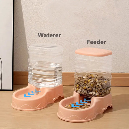 3.8L Smart Pet Water Fountain & Food Station - Dual Automatic System