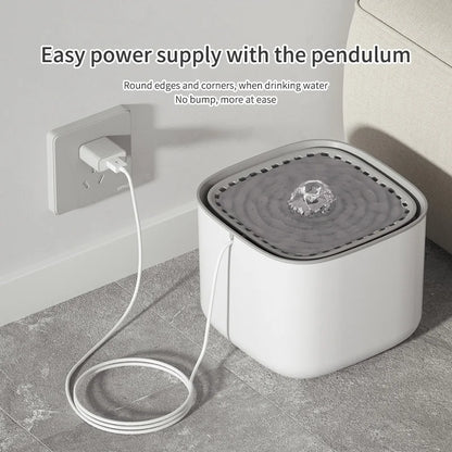 3L Smart Motion-Sensor Pet Water Fountain - USB Powered Silent System
