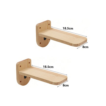 4-Step Wall-Mounted Cat Climbing Stairway - Sisal Scratch Posts