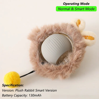 Smart Rolling Mouse Ball - USB Rechargeable Interactive Cat Toy