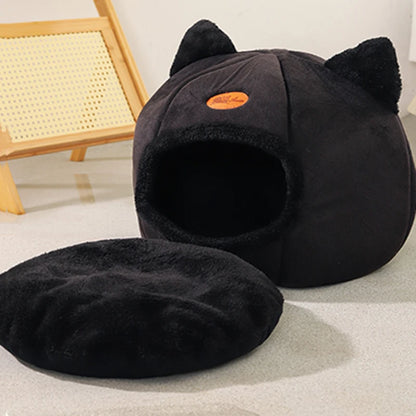 Deep Sleep Winter Pet Cave Bed - Cozy Indoor Nest